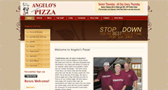Desktop Screenshot of angelospizzaironwood.com