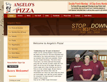 Tablet Screenshot of angelospizzaironwood.com
